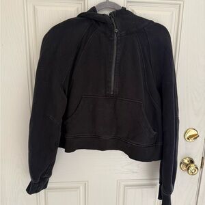 Lulu quarter zip scuba hoodie
